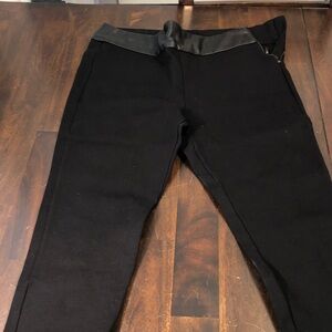 Zara Black Joggers with Satin Waistband. Zipper with damage